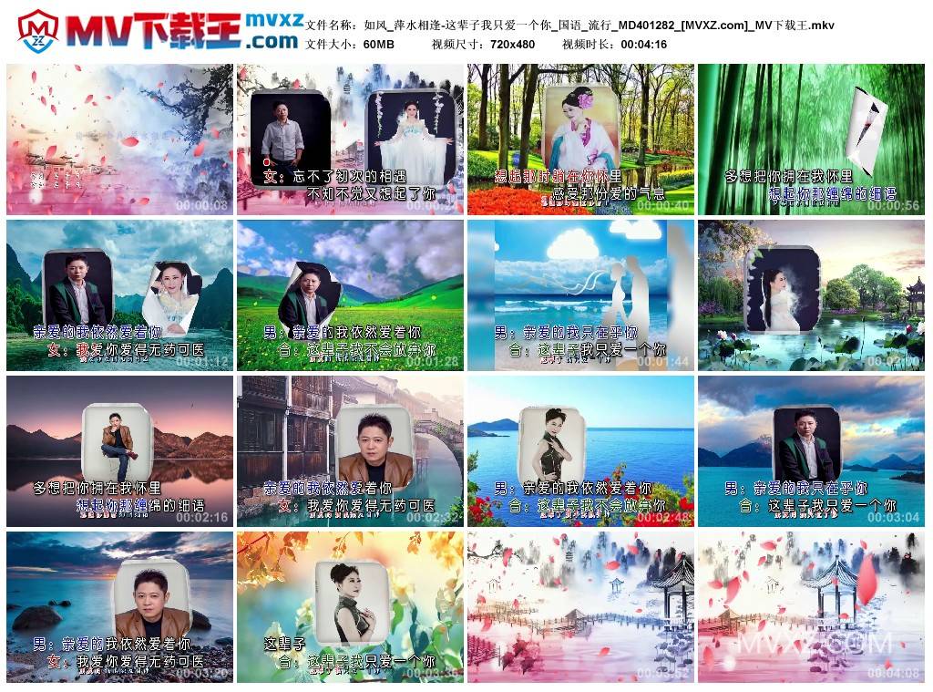 如风_萍水相逢-这辈子我只爱一个你_国语_流行_MD401282